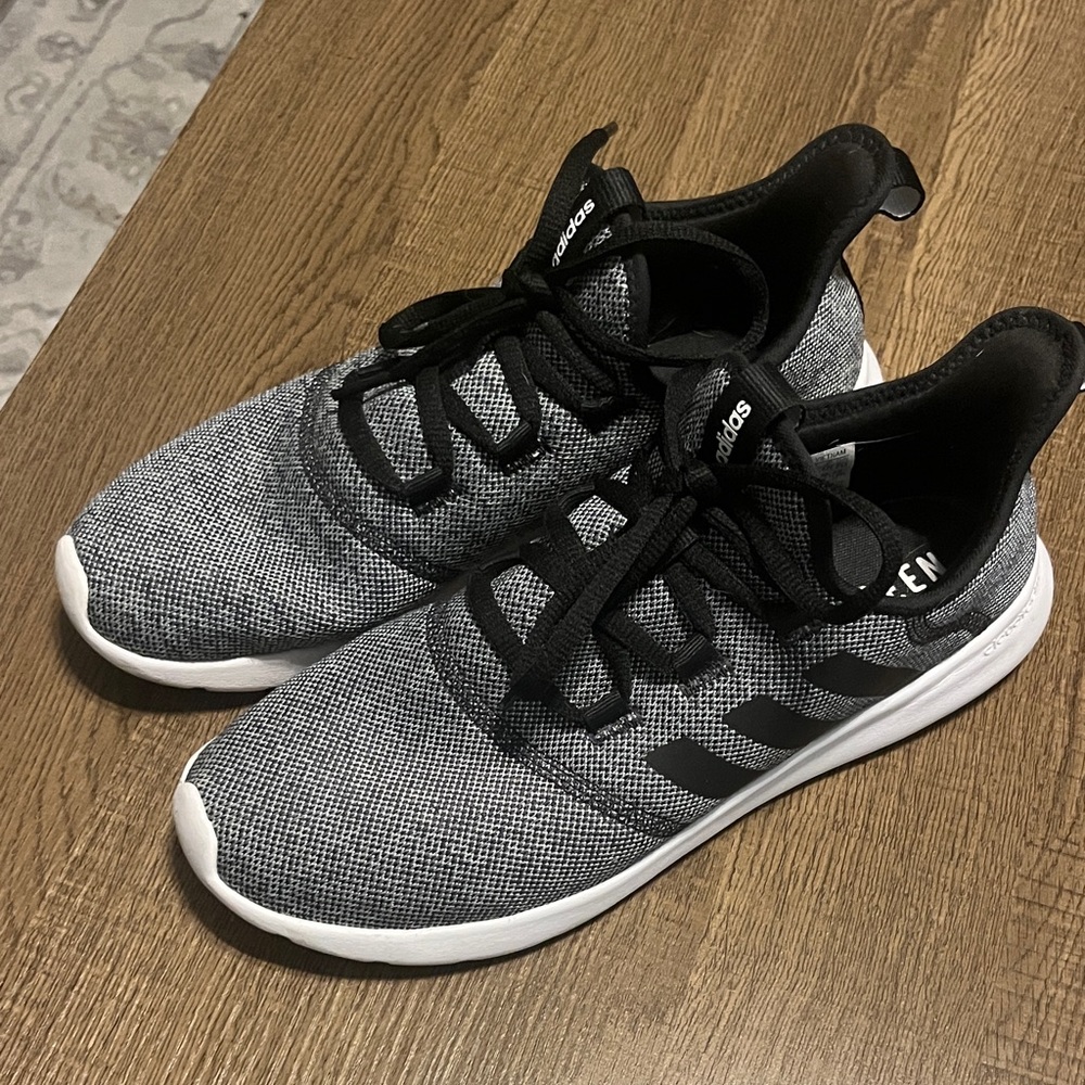Adidas Black and White Knit Sneakers